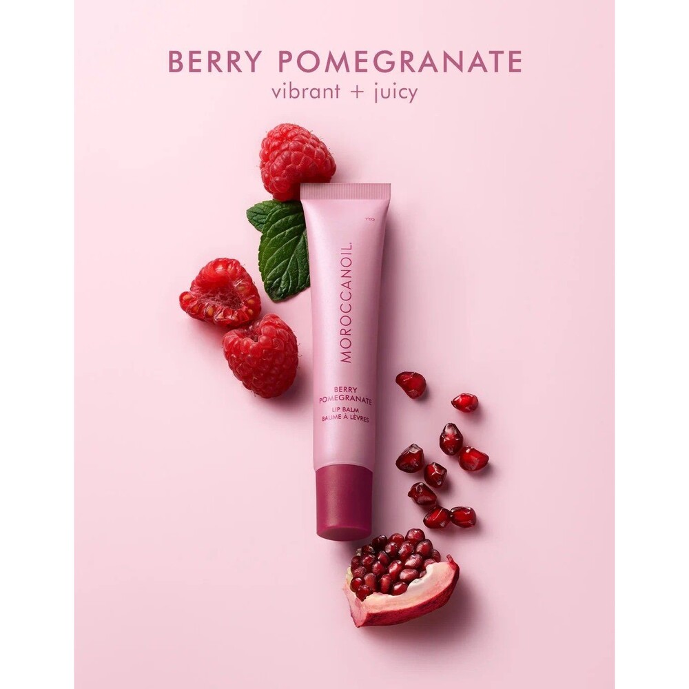 NEW in Box! Moroccanoil Lip Balm Berry Pomegranate 0.5 oz